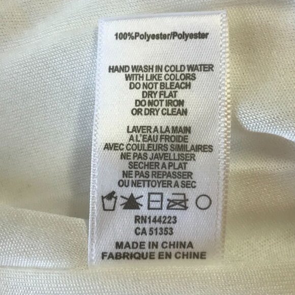 Bishop + Young Striped High Neck Top in Navy Stripe - Size S - NWT - Picture 7 of 7